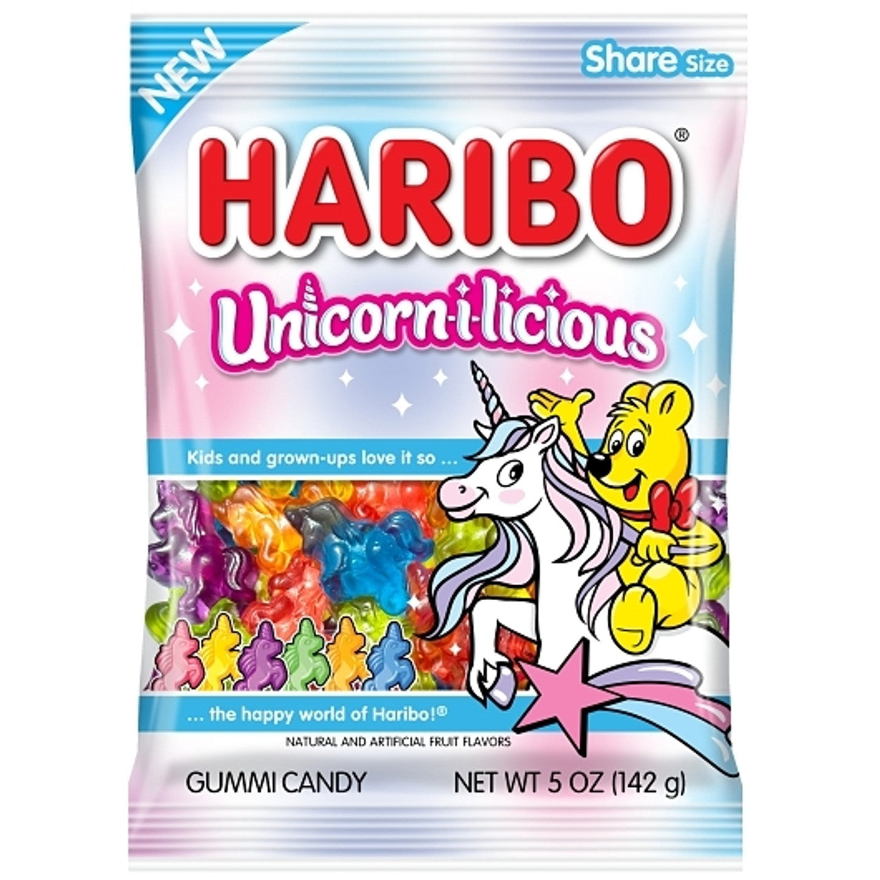 Haribo Unicorn-I-Licious Gummy Candy 5 Oz