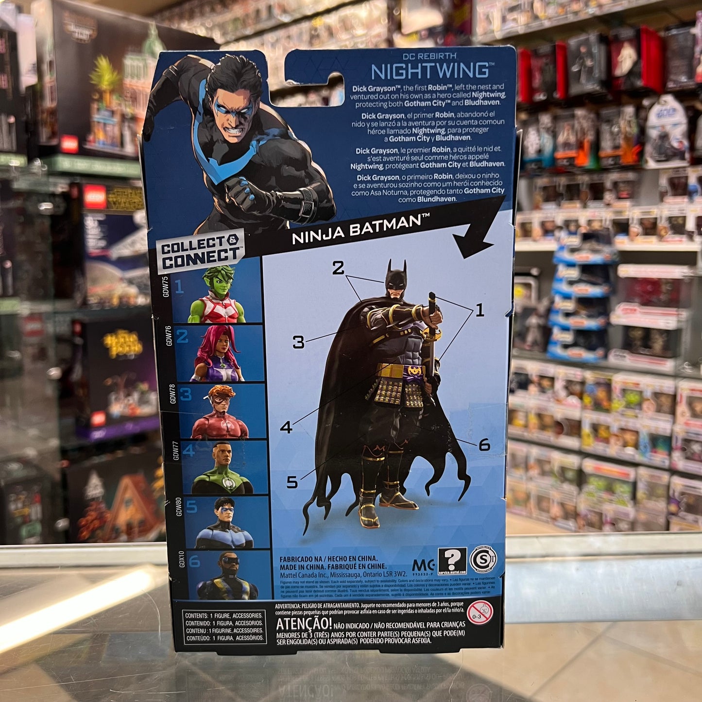 DC Multiverse - Nightwing- Collect & Connect Ninja Batman - Action Figure
