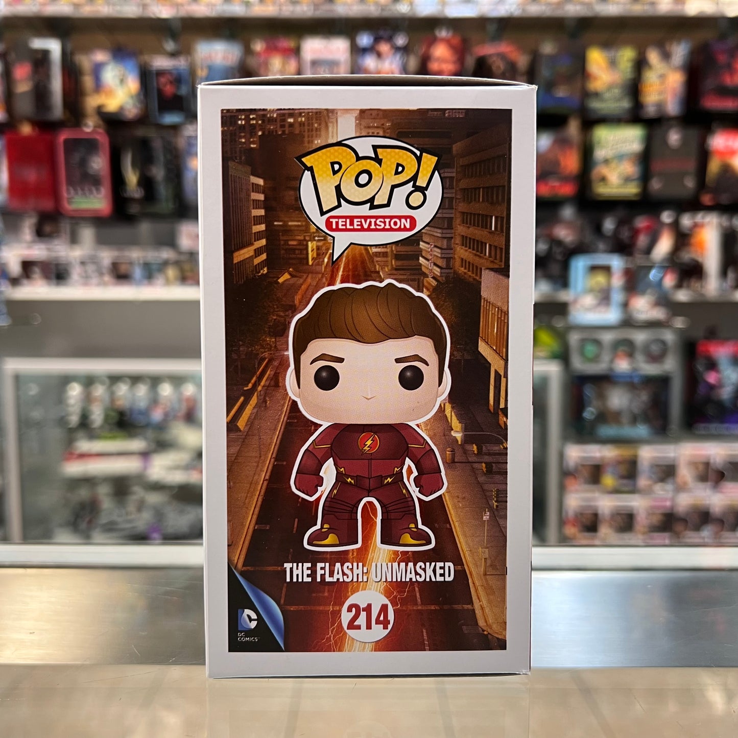 Funko Pop Television: The Flash - The Flash: Unmasked #214 (SDCC 2015 Official Sticker)