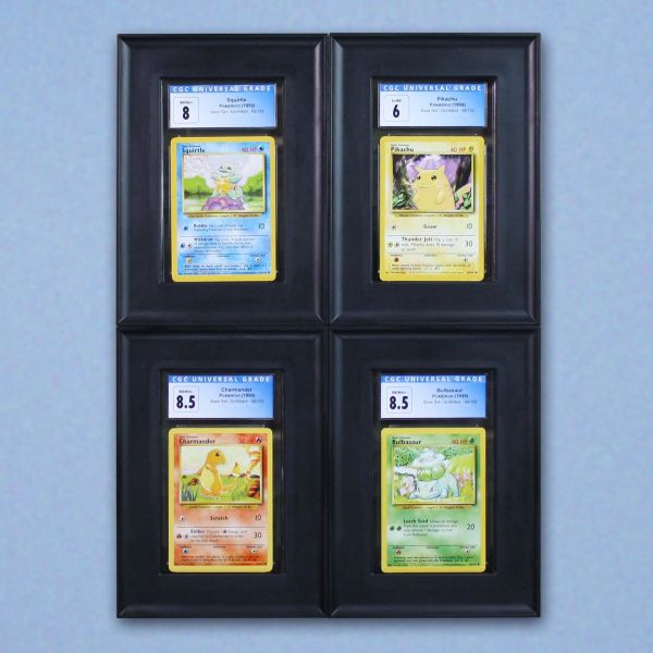 BCW - Interlocking Graded Card Frames - Black (4 pack)