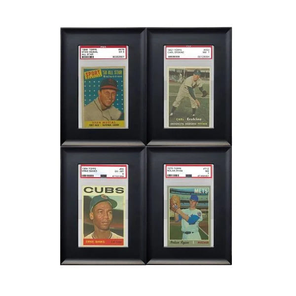 BCW - Interlocking Graded Card Frames - Black (4 pack)