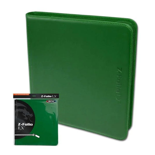 BCW - Z-Folio 12-Pocket LX Album - Green - Binder