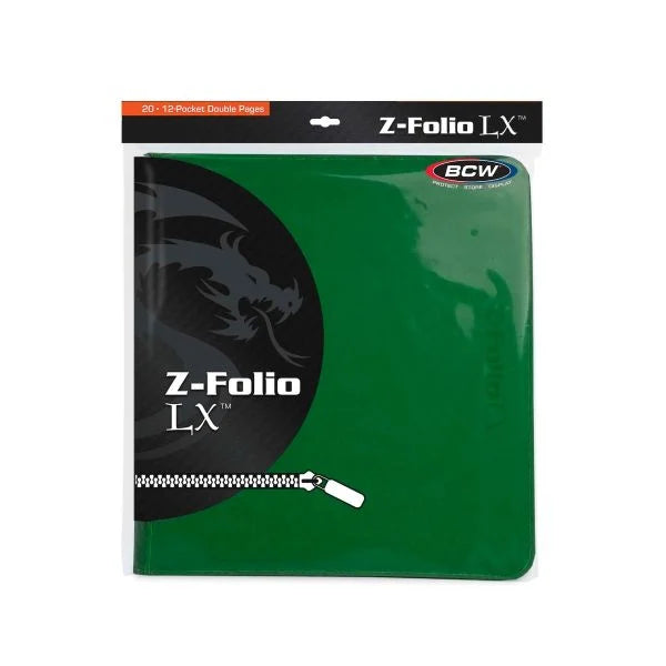 BCW - Z-Folio 12-Pocket LX Album - Green - Binder