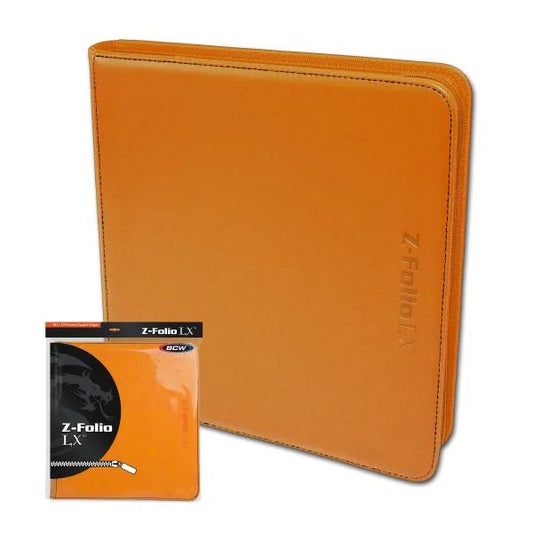 BCW - Z-Folio 12-Pocket LX Album - Orange - Binder