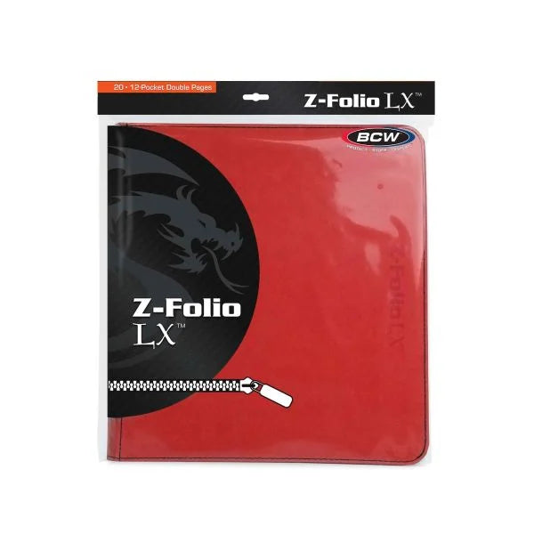 BCW - Z-Folio 12-Pocket LX Album - Red - Binder