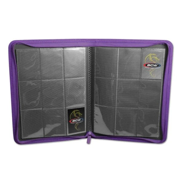BCW - Z-Folio 9-Pocket LX Album - Purple - Binder