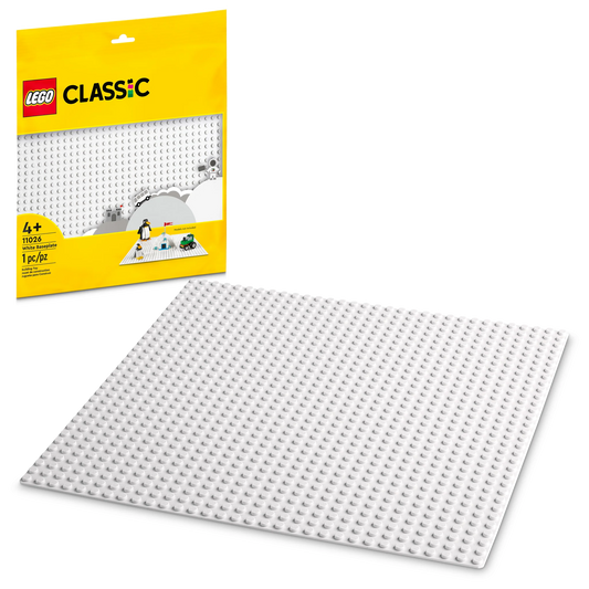 LEGO - Classic - White Baseplate - 11026