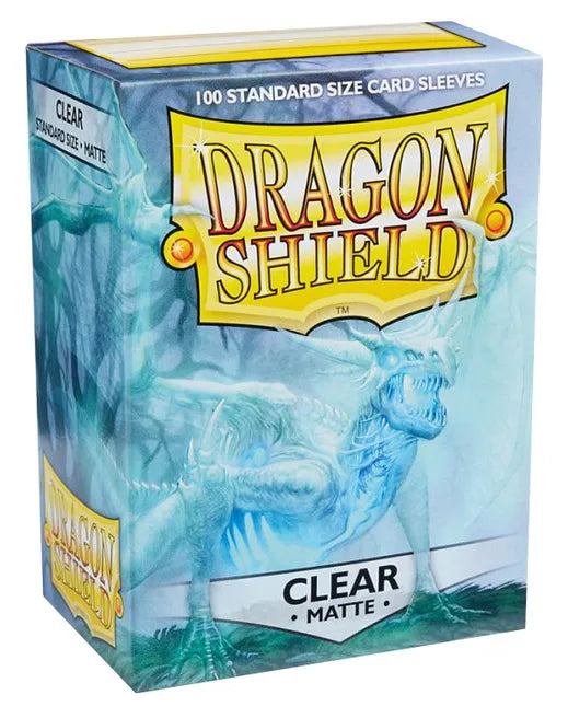 Dragon Shield Matte Sleeves - Clear (100-Pack) - Dragon Shield Card Sleeves - Standard Size