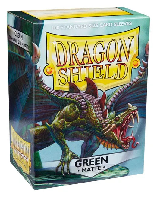 Dragon Shield Matte Sleeves - Green (100-Pack) - Dragon Shield Card Sleeves - Standard Size