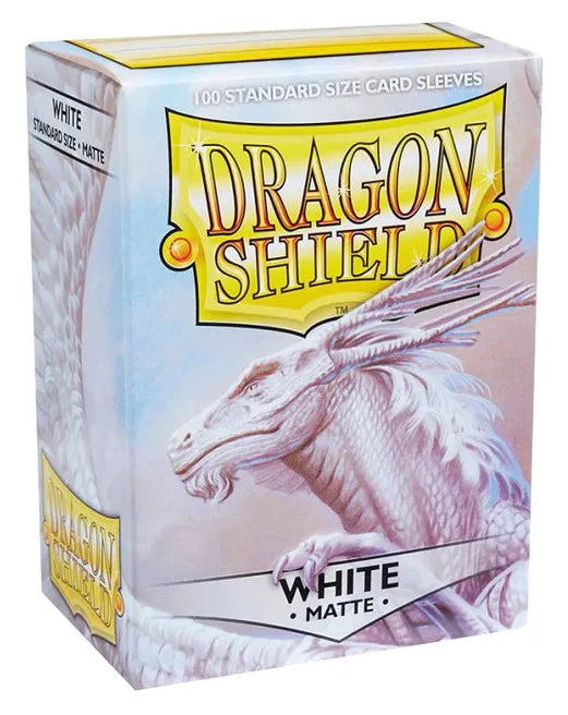 Dragon Shield Matte Sleeves - White (100-Pack) - Dragon Shield Card Sleeves - Standard Size