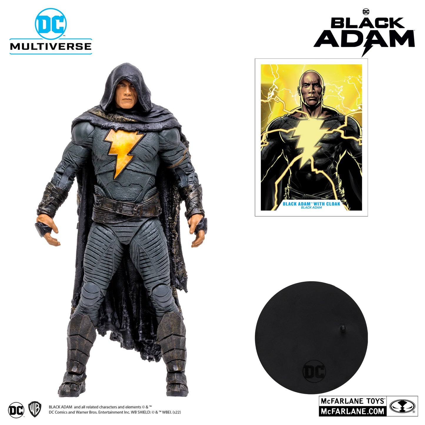 McFarlane Toys DC Multiverse - Black Adam with Cloak (Black Adam)