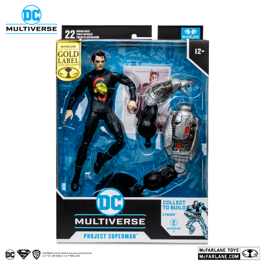 Mcfarlane Toys - DC Multiverse - Project Superman - Collect to Build (Cyborg) - Gold Label