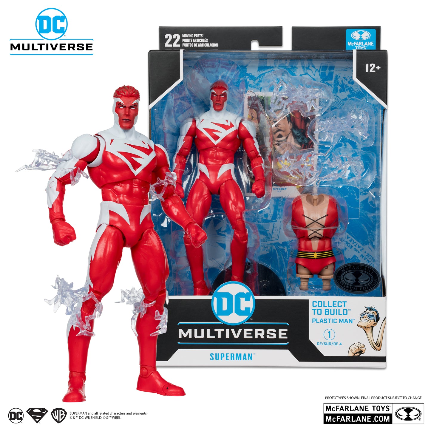 McFarlane Toys -Superman (JLA) Plastic Man Platinum Edition