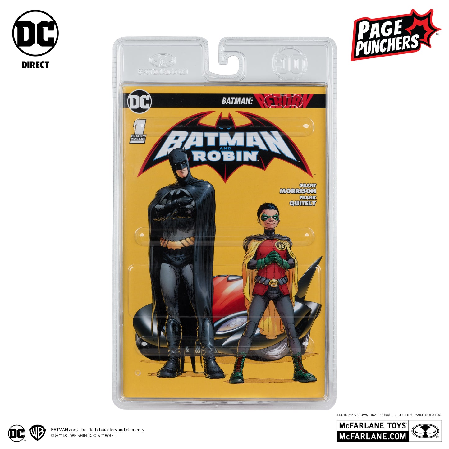 McFarlane Toys - Robin (Batman: Reborn) 7in Figure with Comic (Page Punchers) (Platinum Edition)