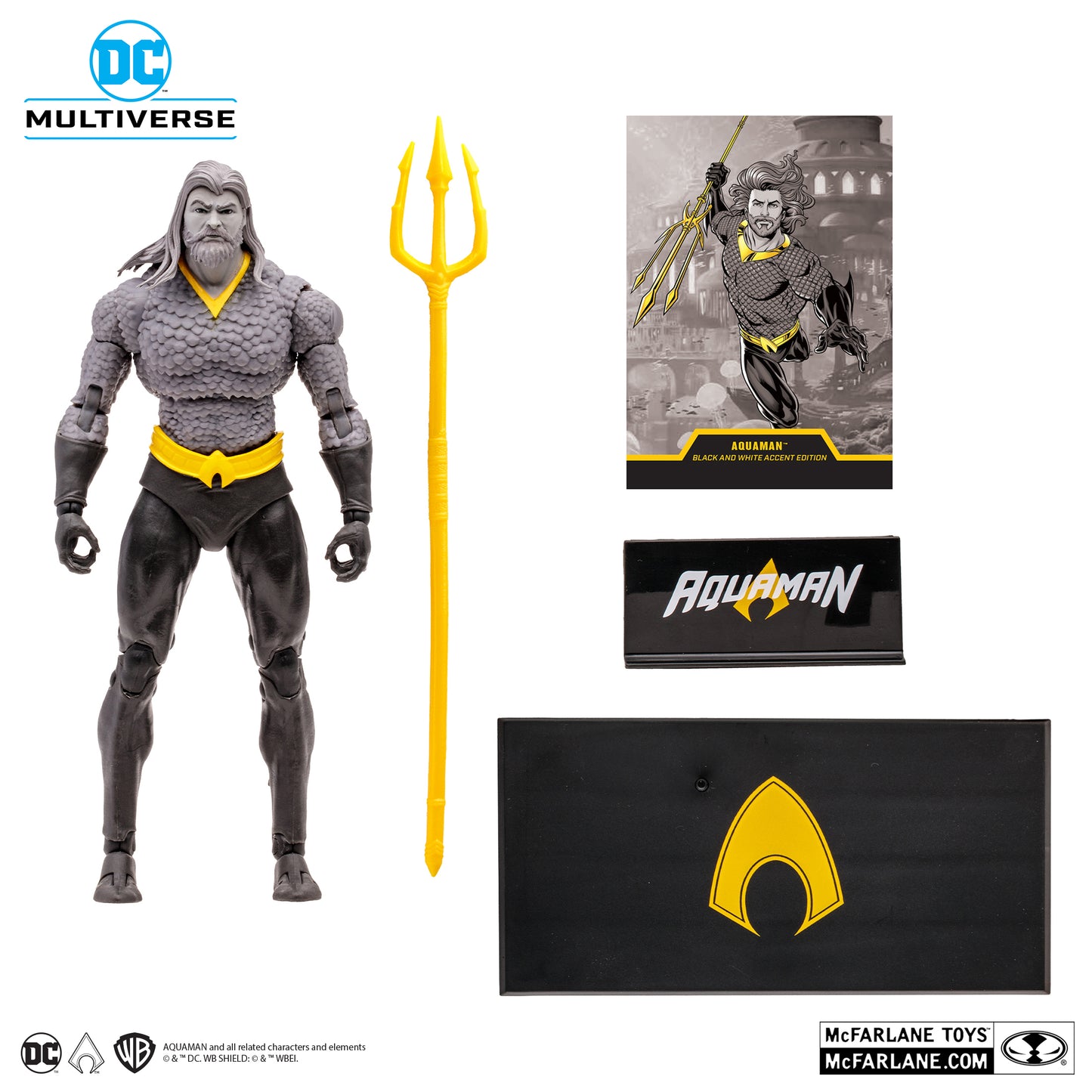 McFarlane Toys - Aquaman (Endless Winter) Black & White Accent Edition (Gold Label)