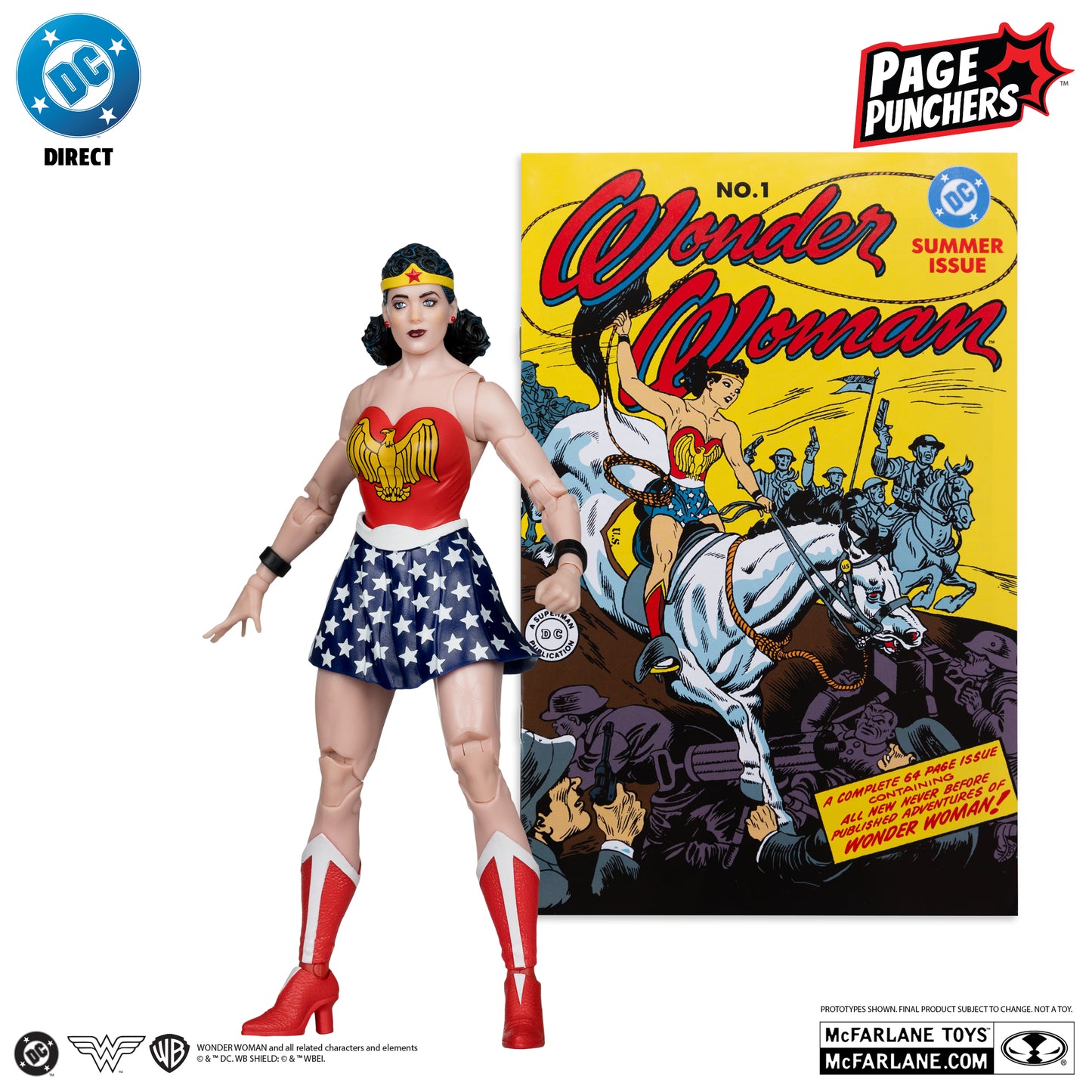 McFarlane Toys - Wonder Woman 7" Figure with Comic - DC Direct