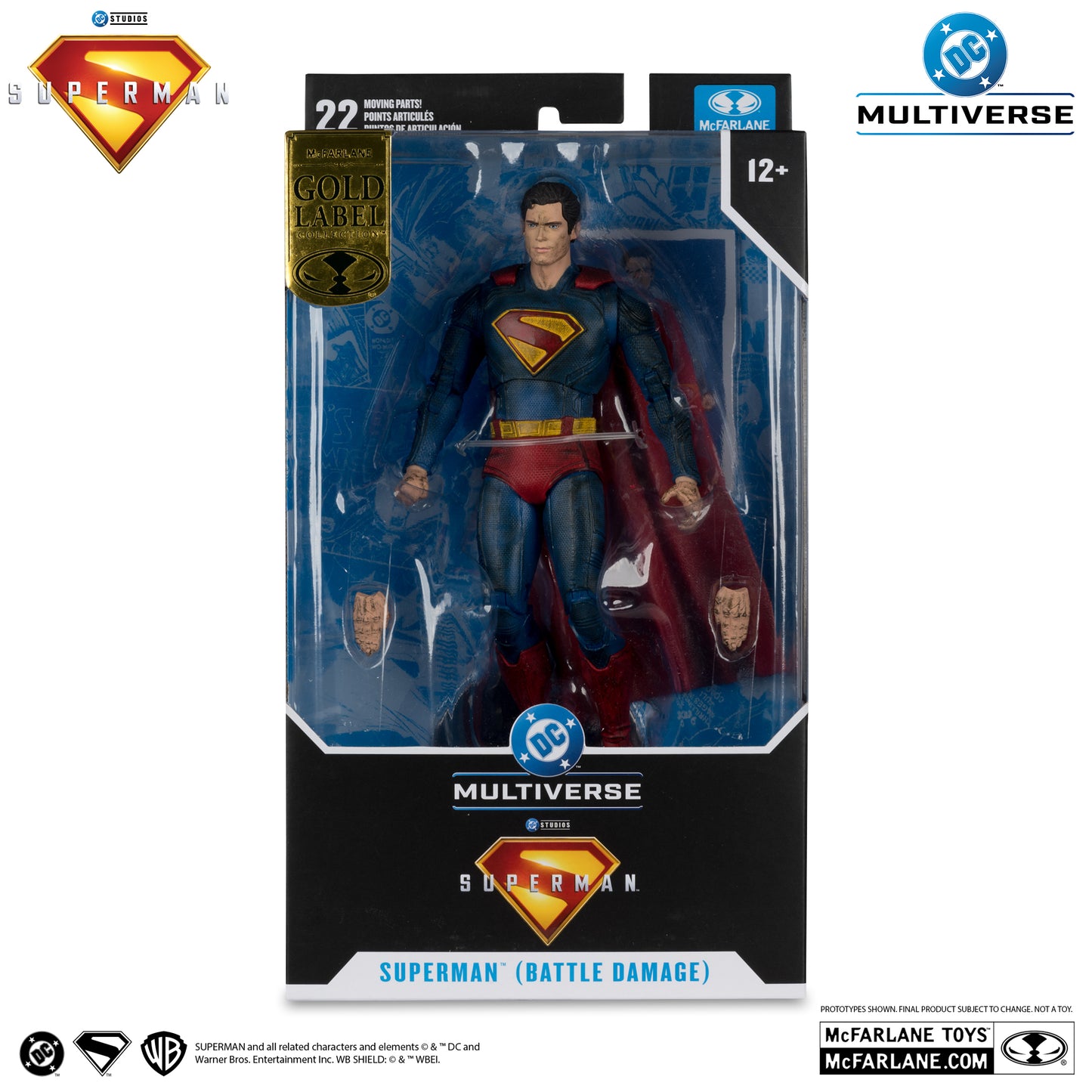 McFarlane Toys DC Multiverse - Superman Battle Damage - Gold Label