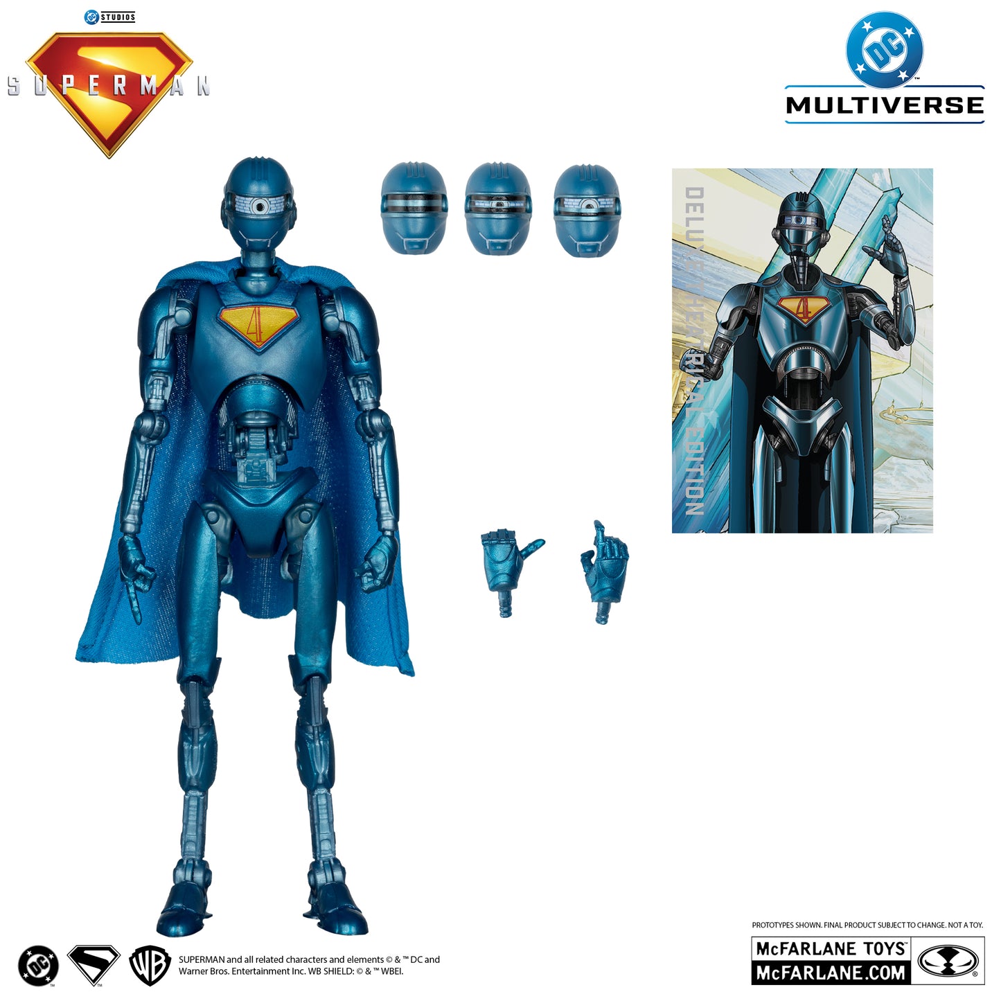 McFarlane Toys DC Multiverse - Superman Robot - Deluxe Theatrical Edition (Red Platinum Edition)