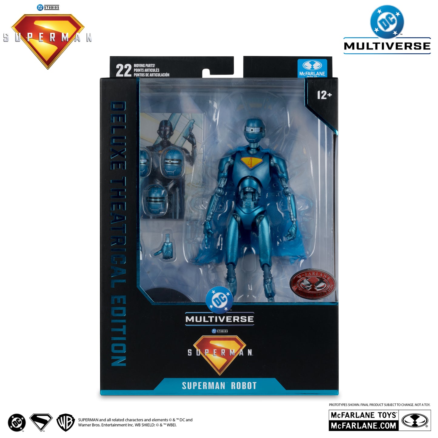 McFarlane Toys DC Multiverse - Superman Robot - Deluxe Theatrical Edition (Red Platinum Edition)
