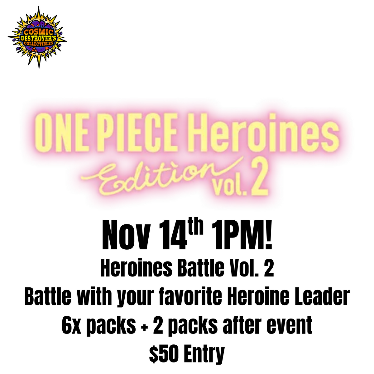 One Piece TCG: EB05 Heronies Battle Vol. 2 Event Fee (YOU PICK EVENT)