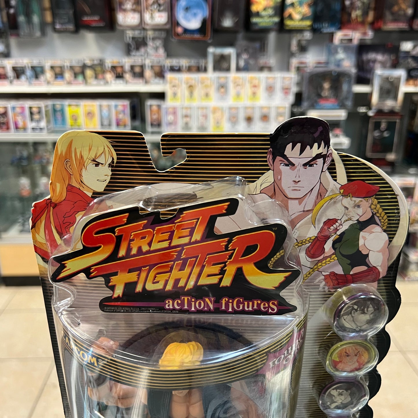 Street Fighter Round 1 - Ken - Resaurus Action Figures - 1999 (Player 2)