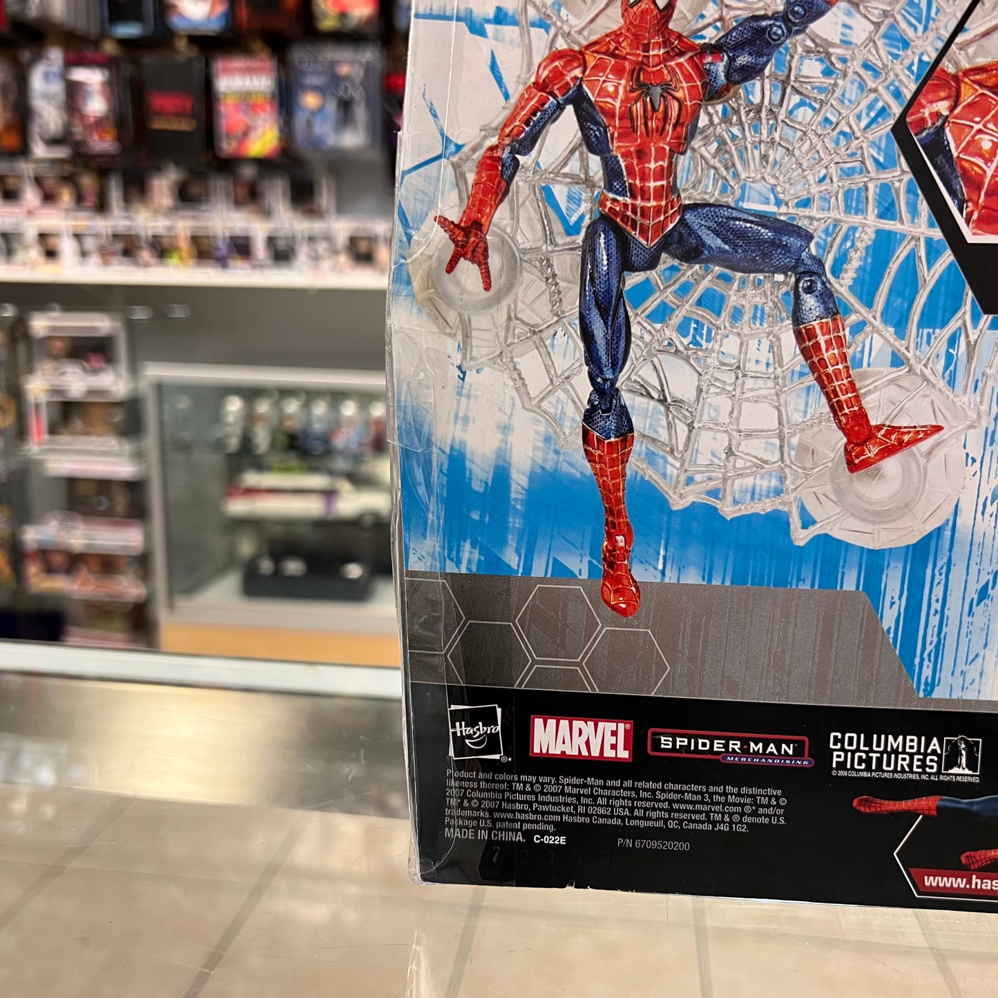 Spider-Man 3 - Limited Edition Spider-Man with Wall Hanging Web! - Only At Walmart - 2007 (Hasbro)