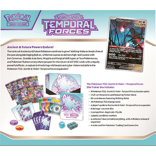 Pokémon TCG: Scarlet & Violet 05 Temporal Forces- Elite Trainer Box (PICK STYLE)