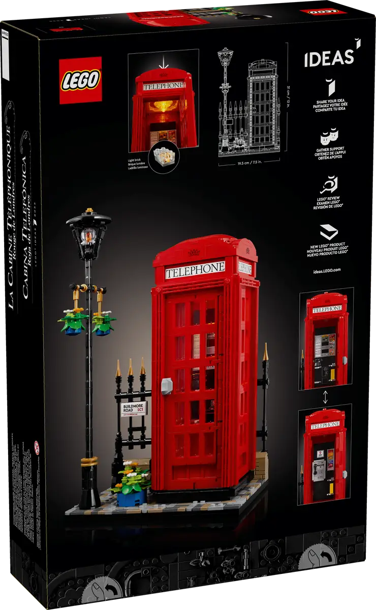 LEGO - IDEAS - Red London Telephone Box - 21347