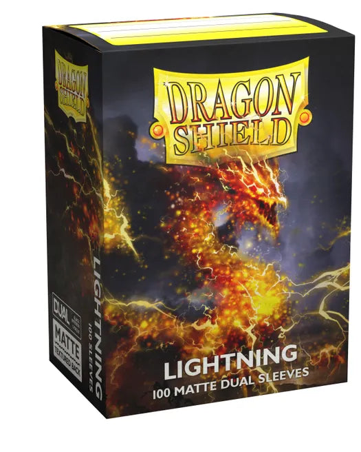 Dragon Shield Dual Matte Standard Sleeves - Lightning (100-Pack) - Dragon Shield Card Sleeves