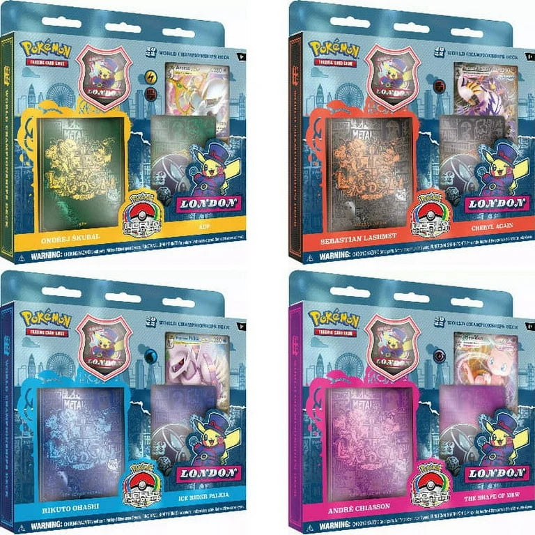 Pokémon TCG: 2022 Worlds Championships Deck Display 8x Decks