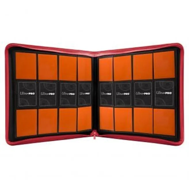 Vivid 12-Pocket Zippered PRO-Binder - Red - Ultra Pro Storage Albums (ULTRAPROST)