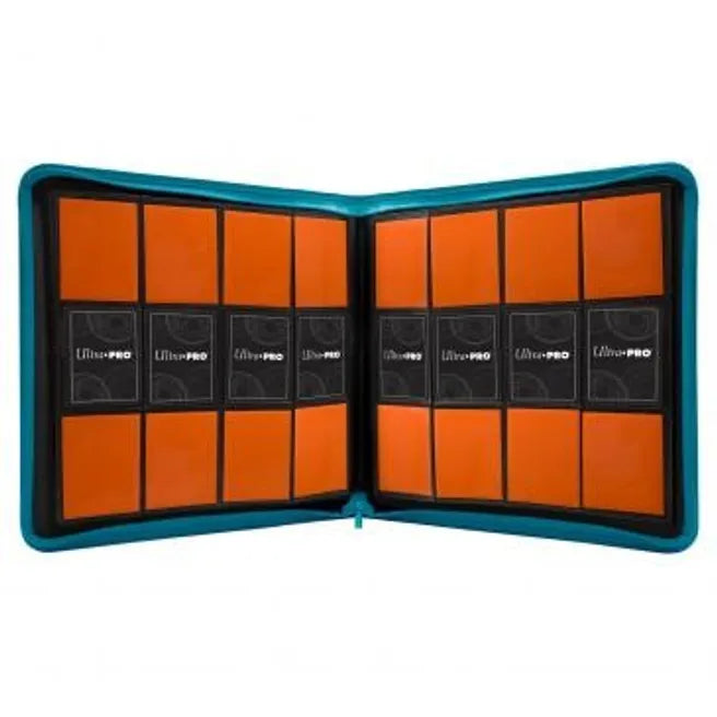 Vivid 12-Pocket Zippered PRO-Binder - Teal - Ultra Pro Storage Albums