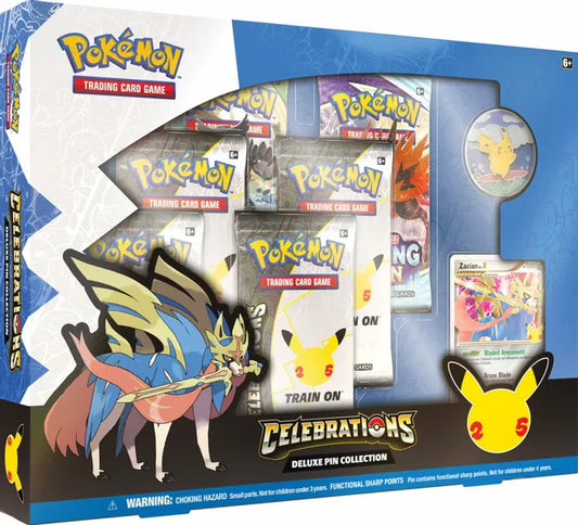 Pokémon - Celebrations Deluxe Pin Collection [Zacian LV. X] - Celebrations (CLB)