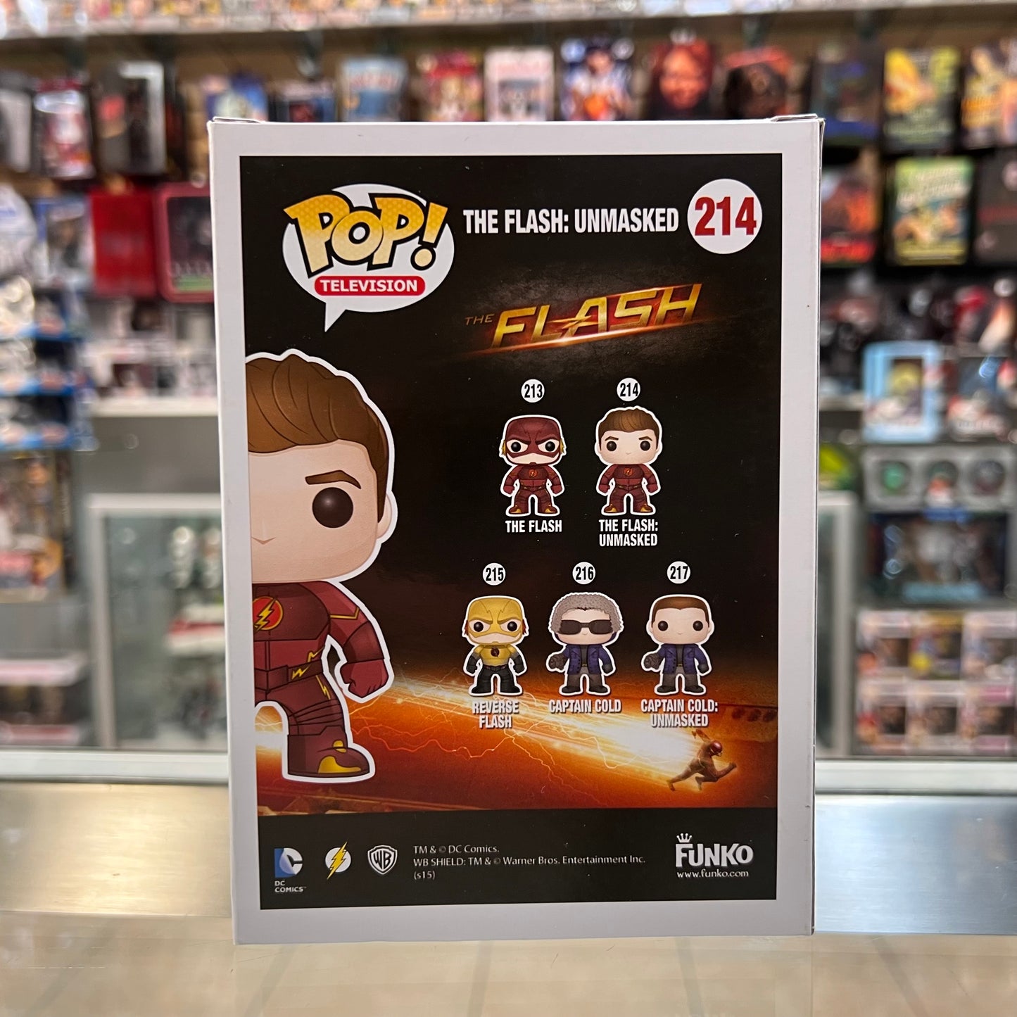 Funko Pop Television: The Flash - The Flash: Unmasked #214 (SDCC 2015 Official Sticker)