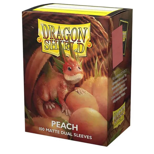 Dragon Shield Dual Matte Standard Sleeves - Peach (100-Pack) - Dragon Shield Card Sleeves