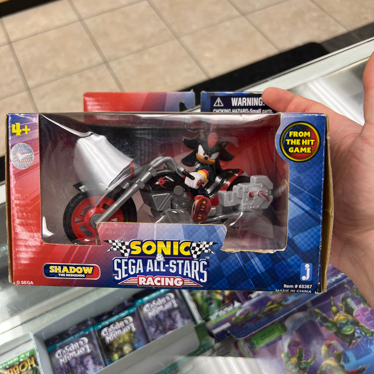 Sonic The Hedgehog - Sega All-Stars Racing - Shadow w/ Dark Rider Motorcycle - 2010