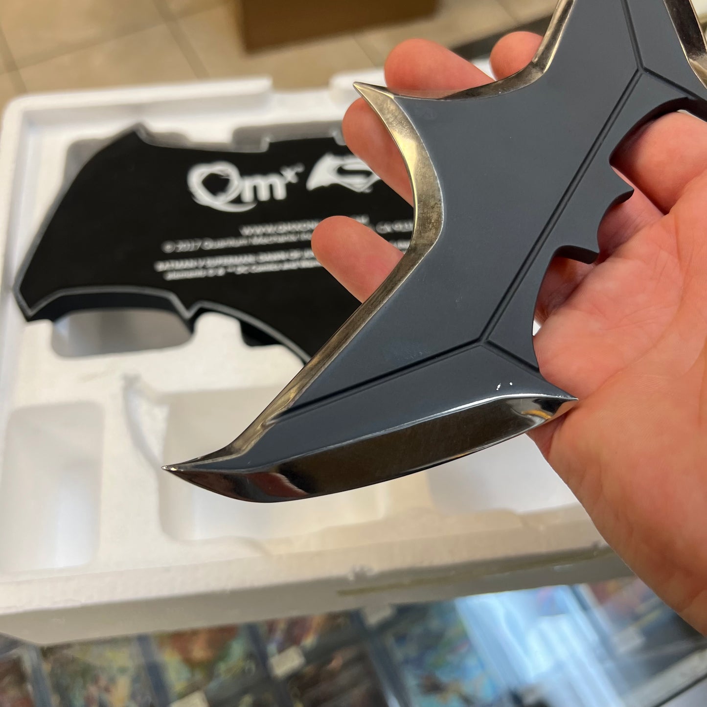 QMx - Batman Batarang 1:1 Scale Replica (Tarnish! OPEN!)