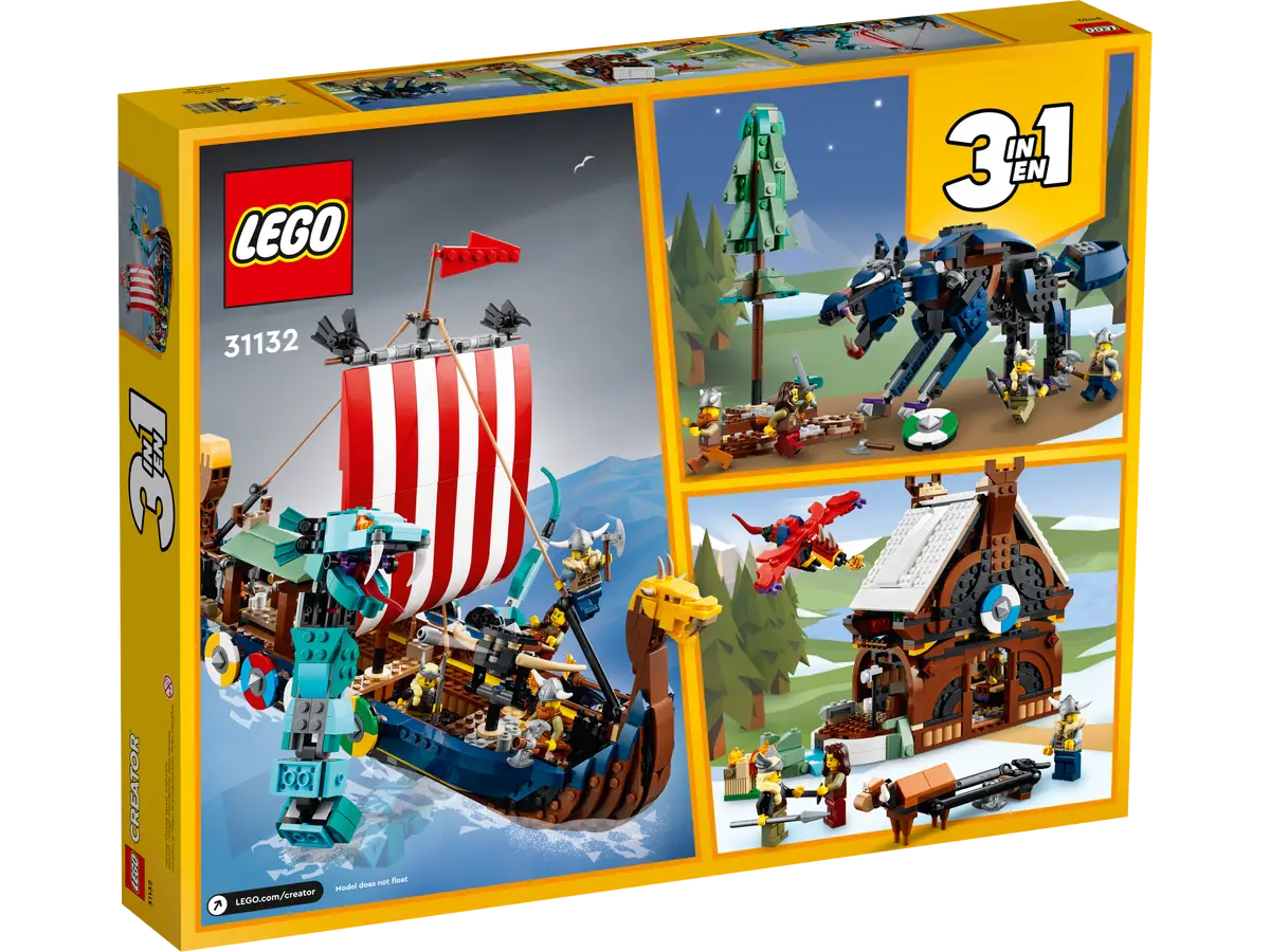 LEGO - Creator - Viking Ship and the Midgard Serpent - 31132