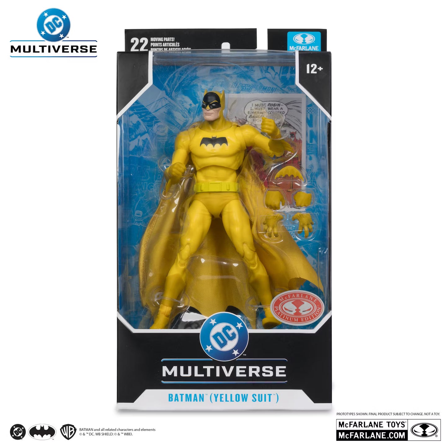 McFarlane Toys DC Multiverse - Batman (Yellow Suit) - Red Platinum Edition