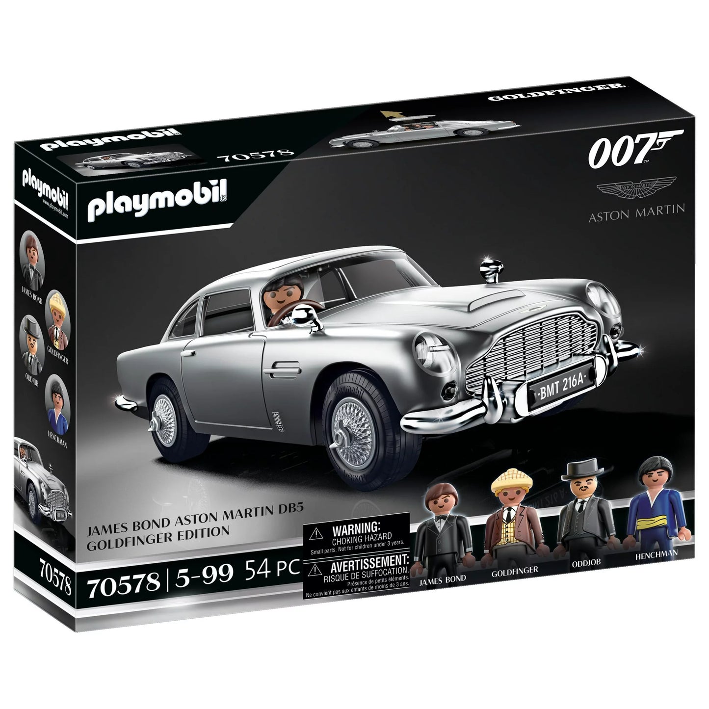 Playmobil - James Bond Aston Martin DB5 - Goldfinger Edition - 70578