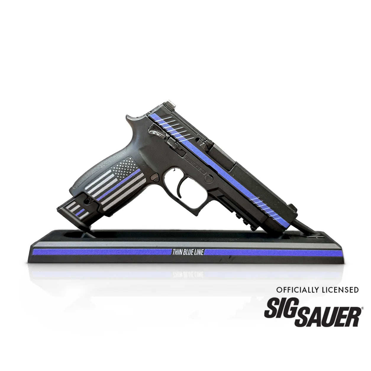 Miniature SIG SAUER M17 Die Cast Model Kit - (SIG SAUER M17 Model Thin Blue Line)