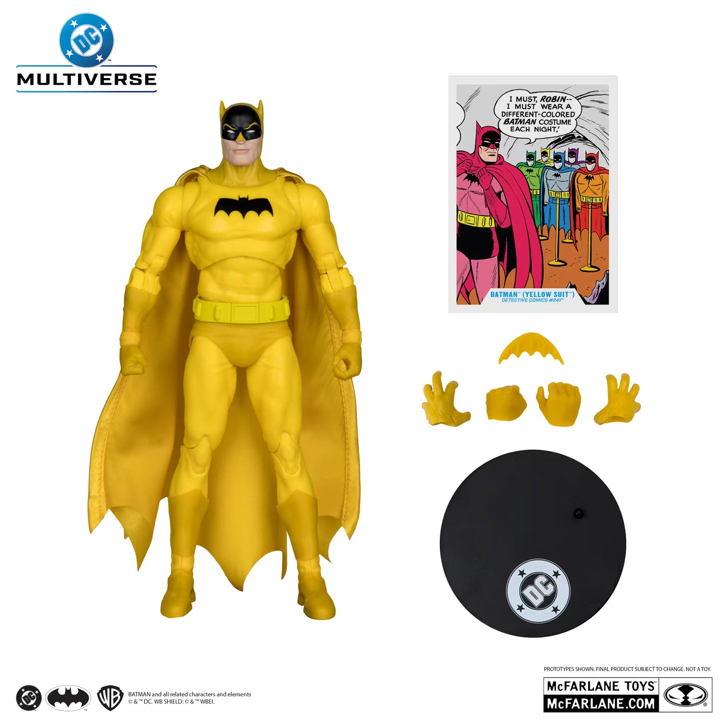 McFarlane Toys DC Multiverse - Batman (Yellow Suit) - Red Platinum Edition