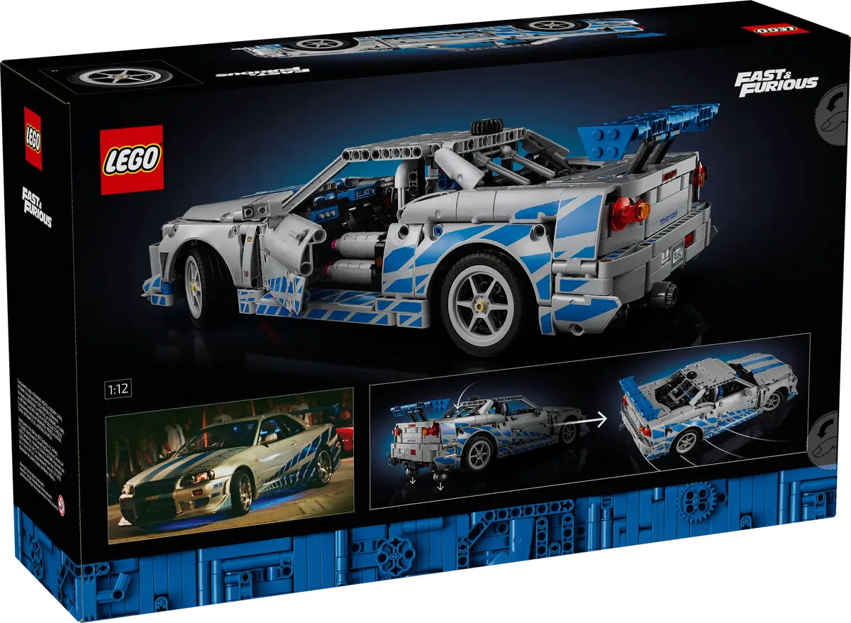 LEGO TECHNIC - 2 Fast 2 Furious Nissan Skyline GT-R (R34) Car - 42210