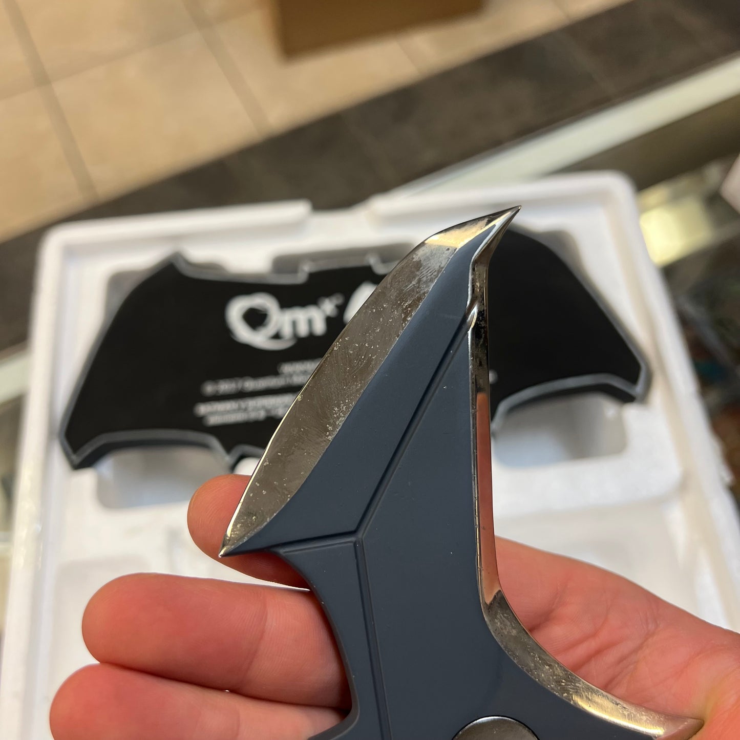 QMx - Batman Batarang 1:1 Scale Replica (Tarnish! OPEN!)
