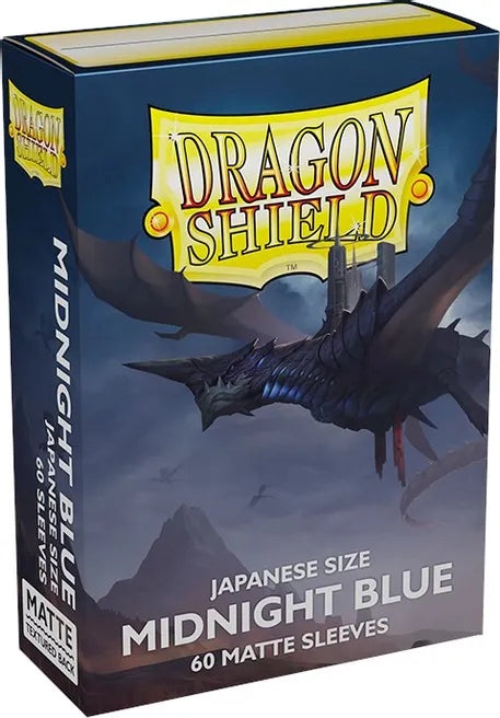 Dragon Shield Matte Japanese Sleeves - Midnight Blue (60-Pack) - Dragon Shield Card Sleeves