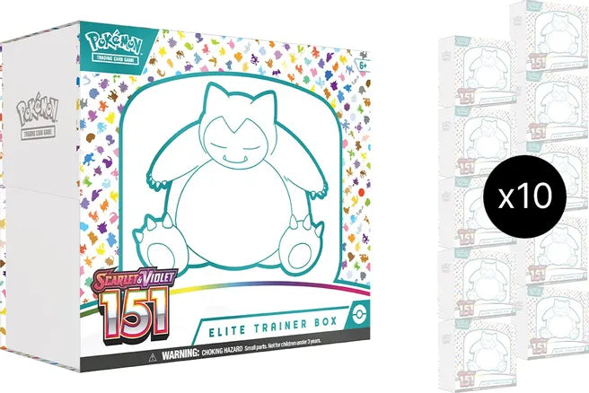 Pokémon 151 - 151 Elite Trainer Box Case - SV: Scarlet and Violet 151 (MEW)