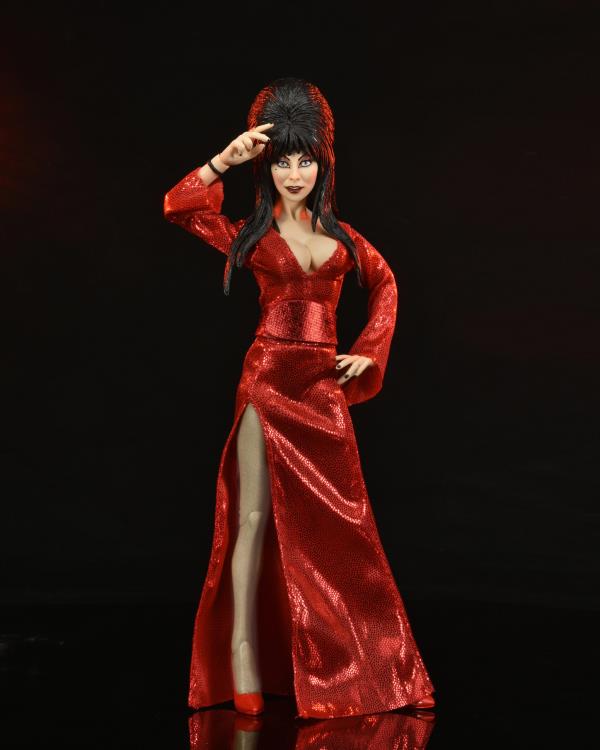 NECA - Elvira, Mistress of the Dark Elvira (Red, Fright, and Boo Ver.) Clothed Action Figure