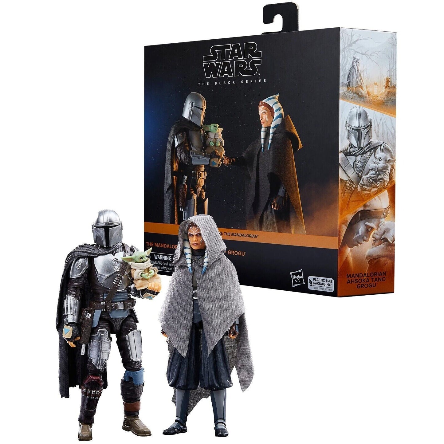Star Wars - Black Series - The Mandalorian, Ahsoka Tano & Grogu - 6" Action Figures 3 Pack