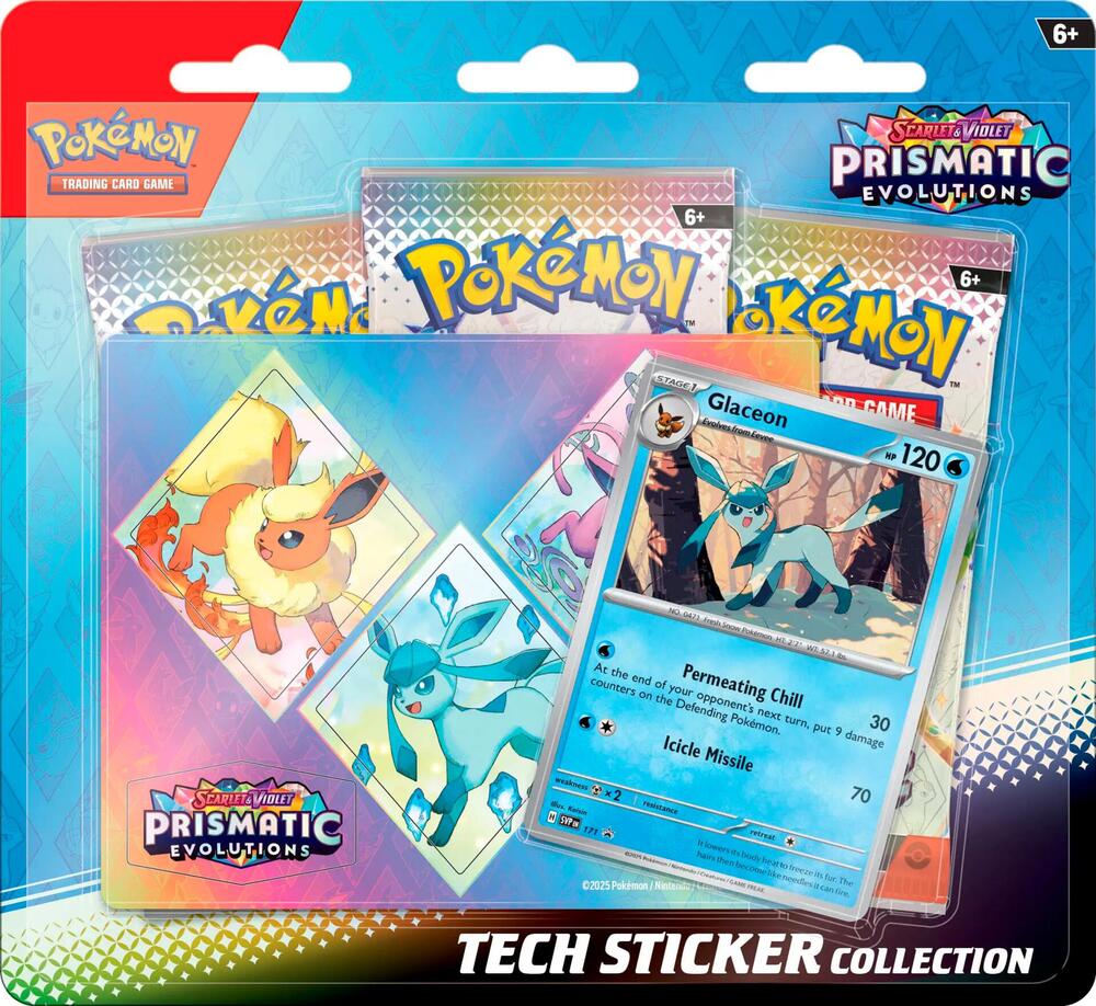 Pokémon TCG: Prismatic Evolutions SV8.5 Tech Sticker Collection (Styles Vary)