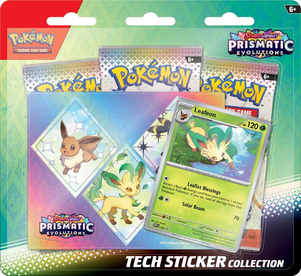 Pokémon TCG: Prismatic Evolutions SV8.5 Tech Sticker Collection (Styles Vary)